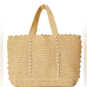 btb Los Angeles Lisbeth Straw Tote Bag!